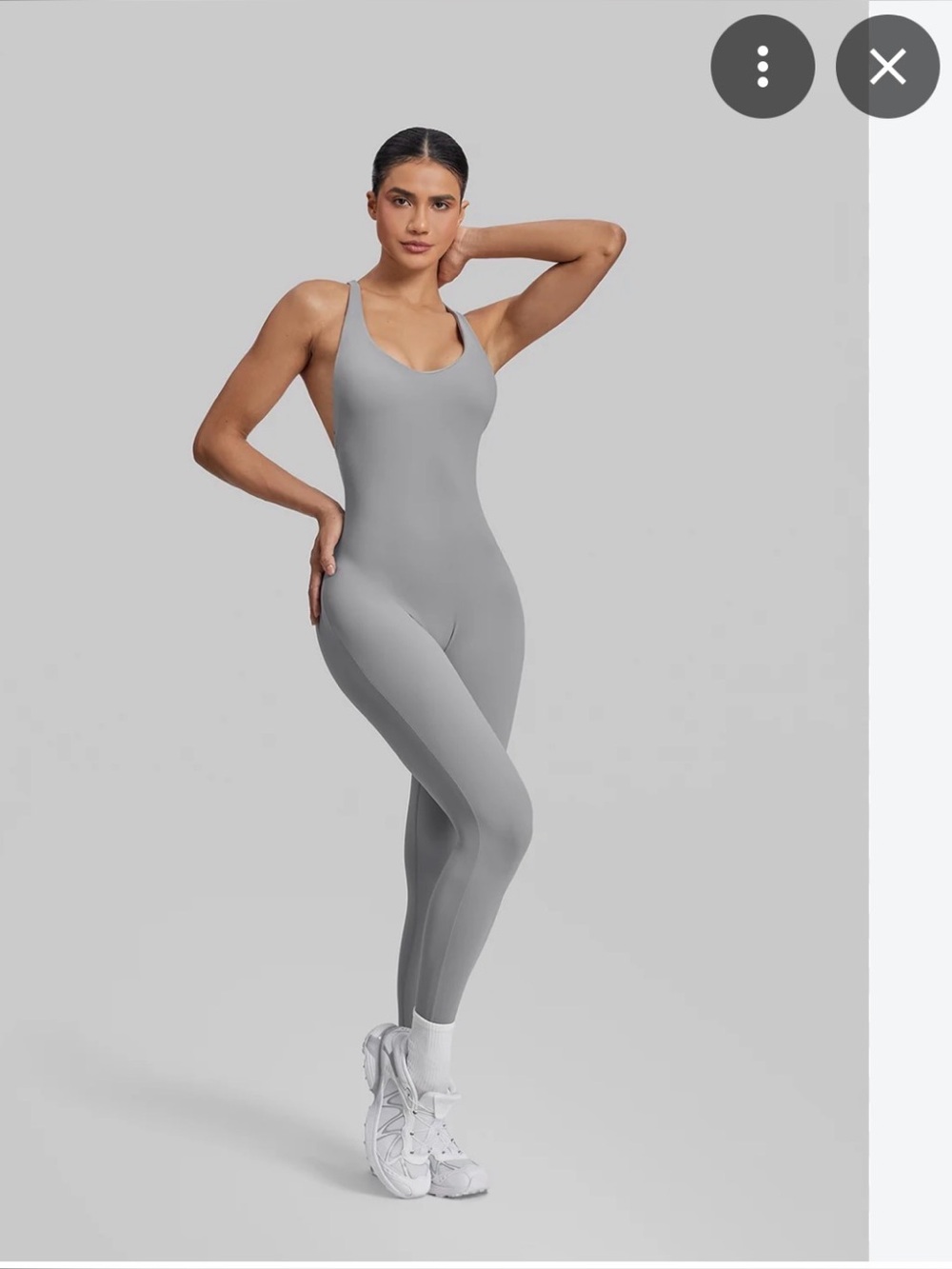 lululemon athletica Light Grey Seamless Scoop-Neck Jumpsuit